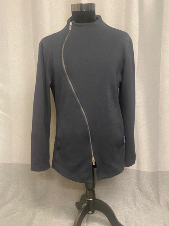 Emporio Armani Other - Emporio Armani Mens Cardigan Jacket Curved Zipper Med Knit Structured